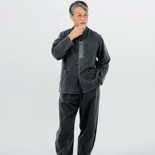 백제봉 생활한복 봄 가을 전통문양 20수 저고리 바지 한벌 세트 남자 여자 개량한복 남성 여성 법복 절복