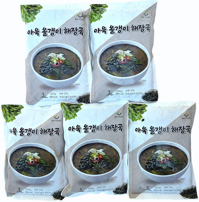 새마원 아욱올갱이 해장국 500g 다슬기 즉석식품 간편요리, 5개