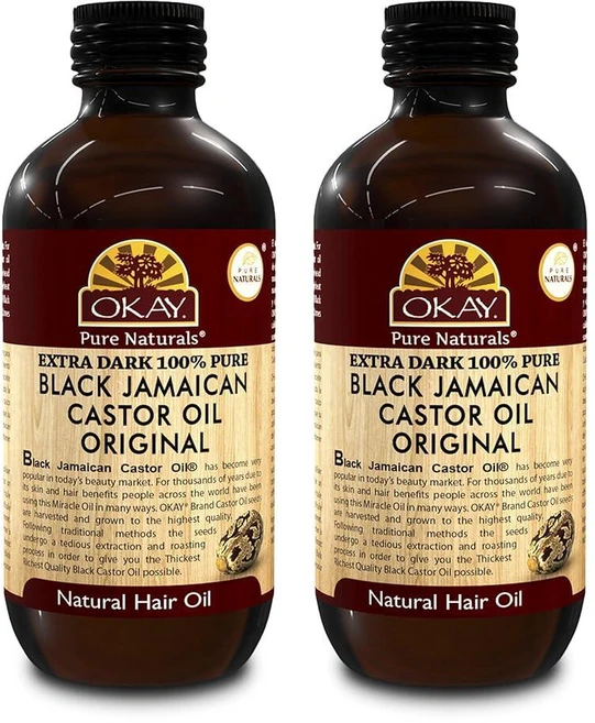 Okay Pure NATURAL 내추럴s 블랙 자메이카 캐스터 오일 - 모발 건강을 위한 오일 피부 몸 두피 속눈썹 눈썹용 수분 남성 및 여성용 113.4g(4온스) - 쿠팡