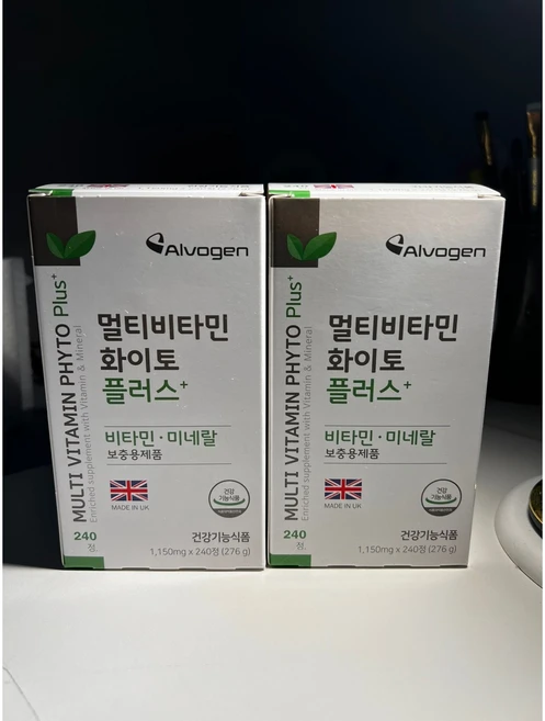 영국 멀티비타민화이토 플러스 240정_2병, 2병, 2개, 240정 - 쿠팡