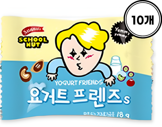 [썬넛트] 키즈넛 요거트프렌즈, 10개, 18g