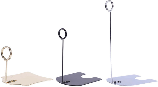 메탈 쇼클립 메모꽂이 5cm 실버, 실버 5cm