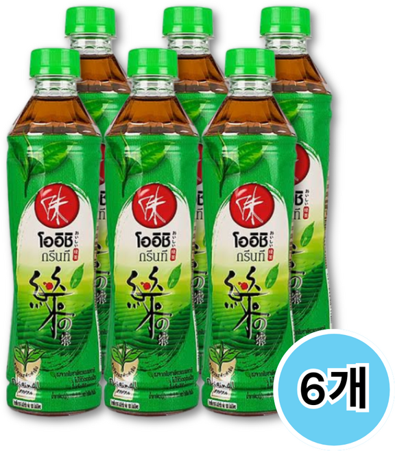 AM24 태국 음료 오이시 그린 380ML, 6개