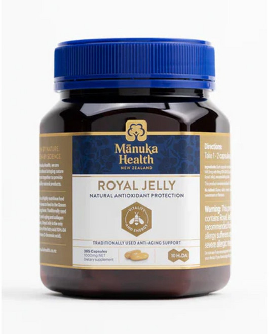 마누카헬스 로얄젤리 400mg 365캡슐 뉴질랜드 10H2DA 여왕벌, 1개