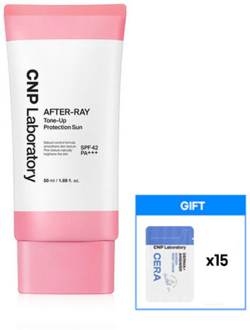[CNP차앤박] CNP 애프터 레이 톤업 프로텍션 선 50ml + 리셋크림샤섀 1m 15매, 1개