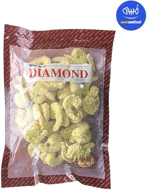 다이아몬드 깐쇼새우 900g 약40미(31/40) 냉동 깐풍 크림 칠리 왕새우튀김, 1개