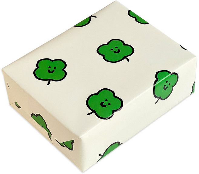 큐터 선물 포장지, 10개, 행우니