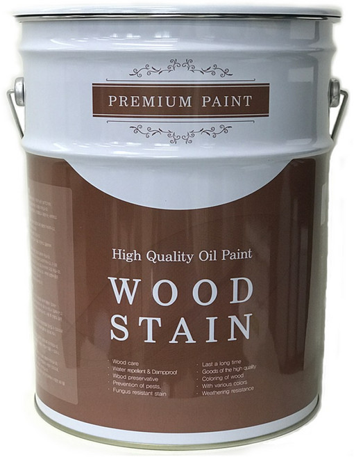 [마이칼라페인트] THE FAMILY 7 프리미엄 오일스테인 우드스테인 20L, 1개, 도토리색