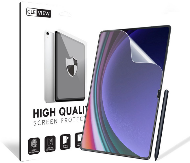 클레뷰 종이질감 태블릿 액정보호필름 2p 세트 손쉬운 부착방법 적용