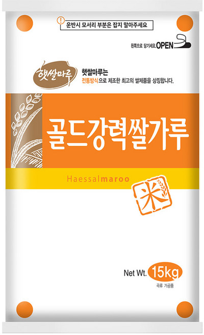 골드강력 쌀가루 국산 15kg 햇쌀마루, 1개