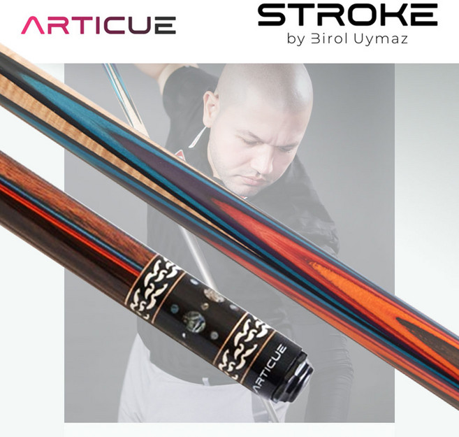 당구큐 띠오리큐 개인큐 띠어리 비롤위마즈 스트로크 아티큐, 5겹 버터플라이, 1개