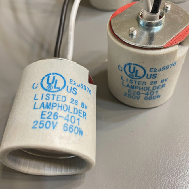 UL認證 陶瓷燈頭 E26-401 250V 660W 燈具維修, 1個, E14