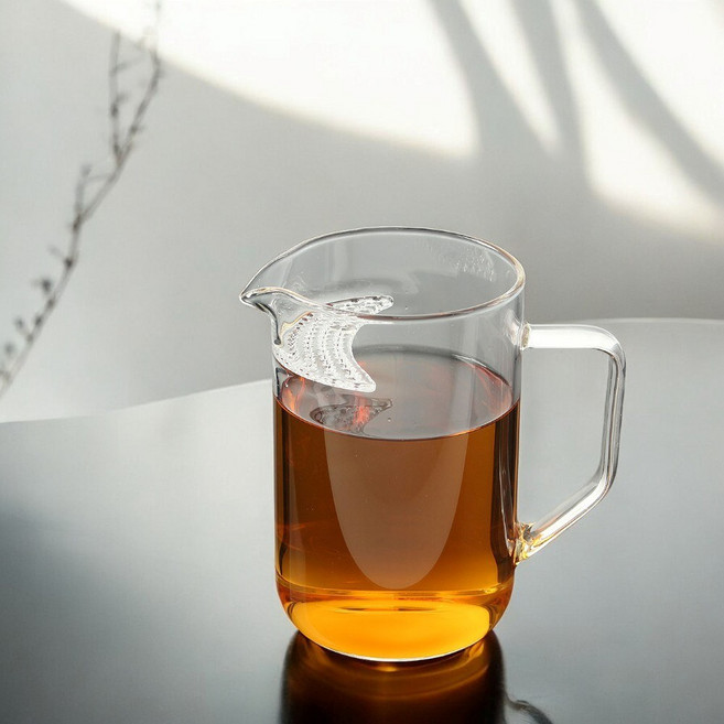 홈카페 내열유리 숙우 400ml 거름망