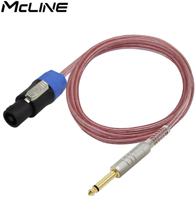 국산 스피콘 모노 5.5 스피커 케이블 MC-HA57 17AWG 투명 50심 파워 앰프 연결선, 3m, 1개