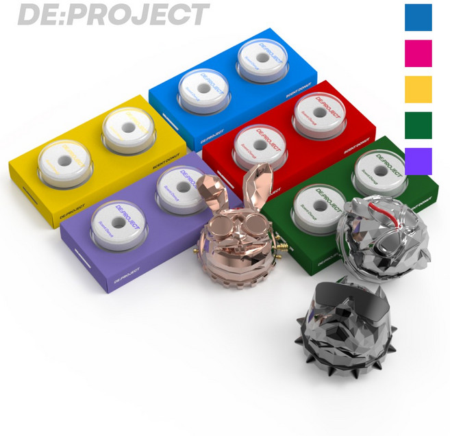 디프로젝트 리필킷 차량용 방향제 교체형 리필도넛 세트, 4개, 클린코튼