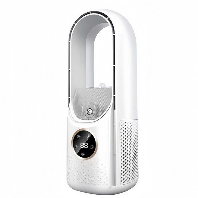 가정용 날개없는선풍기 저소음 서큘레이터 미니공기순환기, 화이트