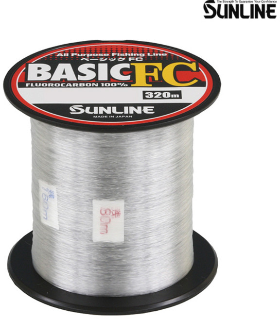 선라인 BASIC FC 320m 카본 원줄 목줄 쇼크리더 라인 낚시줄, #1.25(5LB) (23), 1개