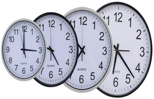 티케이마켓 무소음 원형 벽시계 야광시계, 실버 - 19.5cm