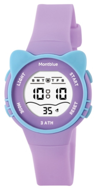 몽블루 KC인증 어린이 아동 초등학생 패션 전자 손목시계