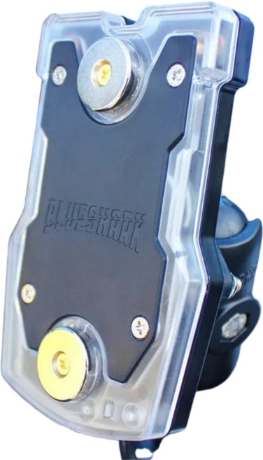 블루샤크 오토바이 거치대 햇빛가리개 배달대행 케이스 핸드폰거치대 썬가드, 유선용