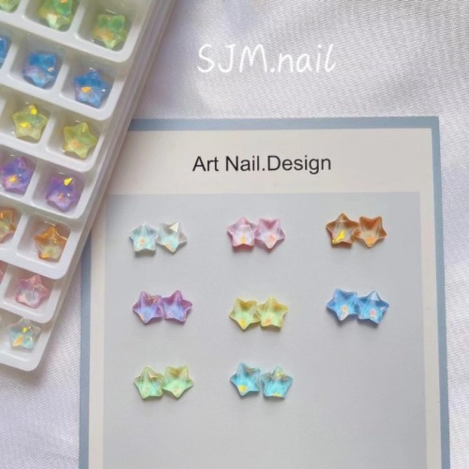 아우라 글리터 - 밀키스텔라 파츠, 레몬, 1개