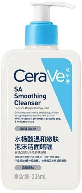 세라비 SA 스무딩 클렌저, 236ml, 1개