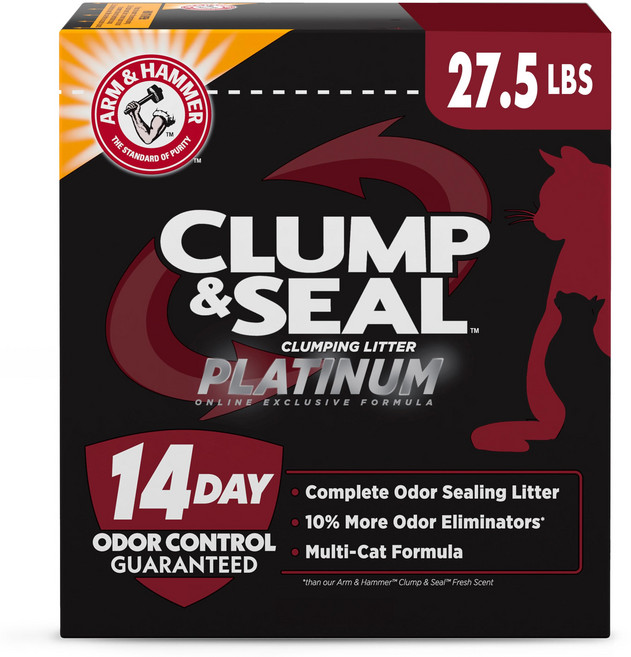 ARM & HAMMER Clump & Seal Platinum Clumping Cat Litter, N/A, N/A, 1개