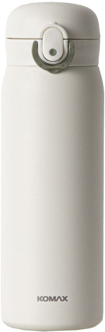원터치 텀블러 데일리 사무실 스테인리스 보온 보냉 텀블러 휴대용 450ml, 화이트