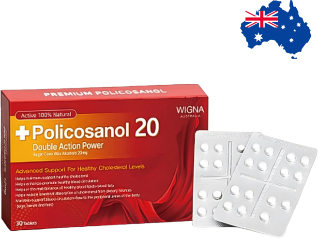 호주면세점 위그나 폴리코사놀 더블액션파워 20mg, 1개, 30정