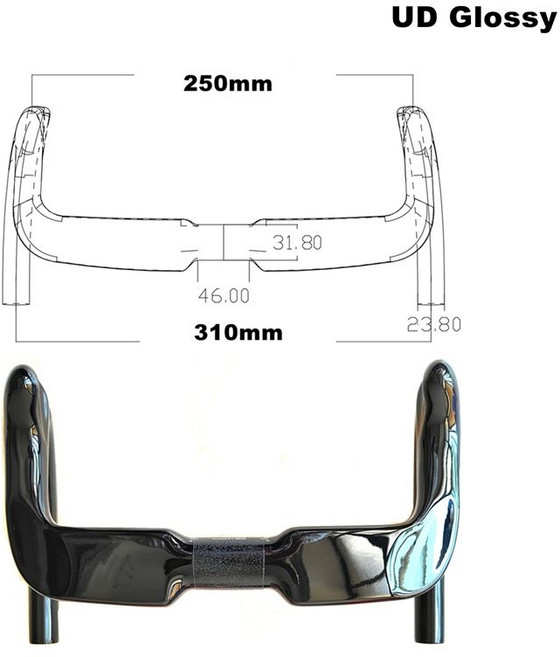 달과6펜스 번치바 핸들바 번치바그립 번치바자전거 자전거핸들 자전거핸들바, 1개, HB23 310mm 유광