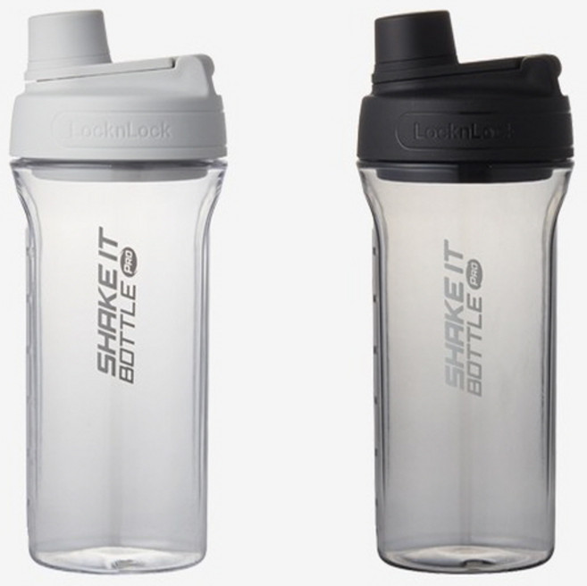 락앤락 쉐이킷 보틀 프로 트라이탄 850ML 단백질 보충제 쉐이커 텀블러 핸들 헬스장 물통, 라이트그레이