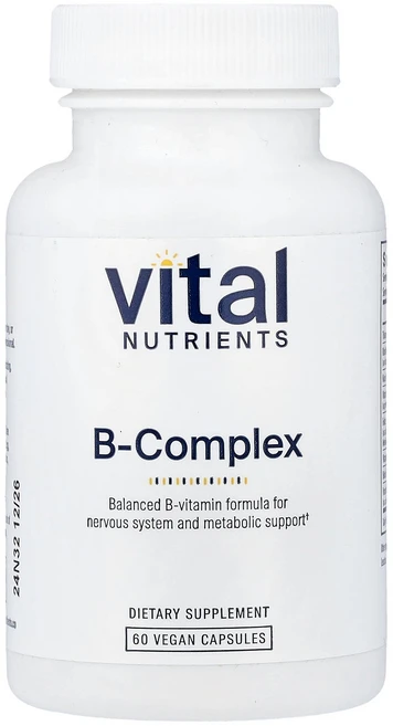 바이탈 뉴트리언츠 Vital Nutrients B-복합체 베지 캡슐 60정122712원산지:기타, 바이탈 뉴트리언츠 Vital Nutrients, B-복, 1개, 60정 - 쿠팡