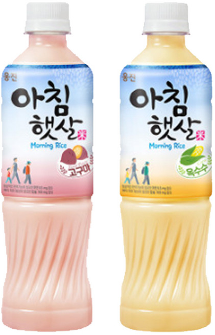 푸드스타 웅진 아침햇살 고구마+옥수수 500ml 각6입