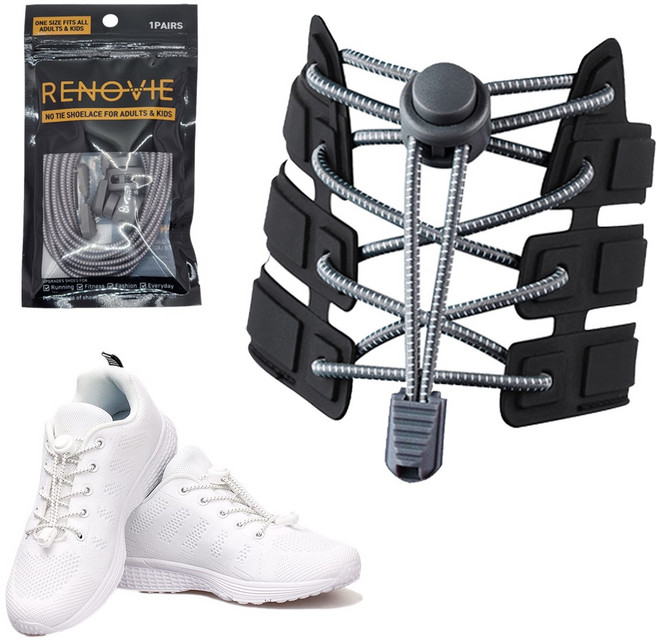 레노비 원터치락 매듭없는 신발끈 클립