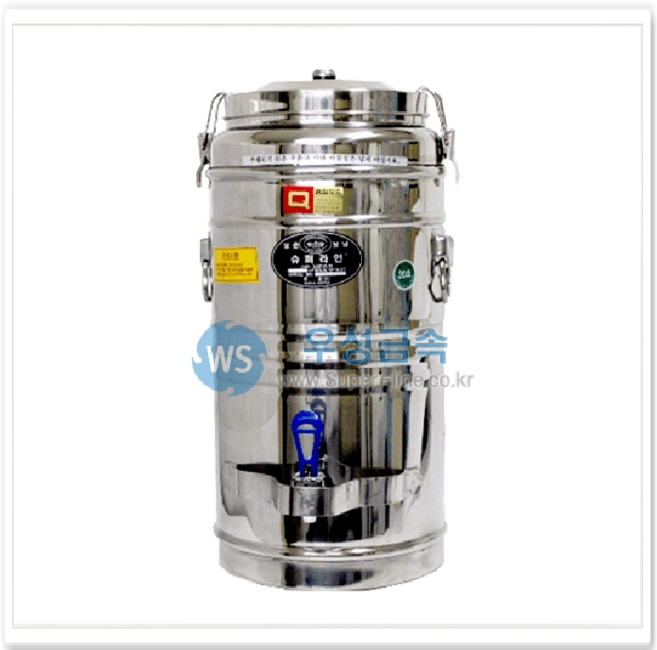 우성금속 업소용 슈퍼라인 스텐레스 보온보냉물통 온수통 20호(20L)