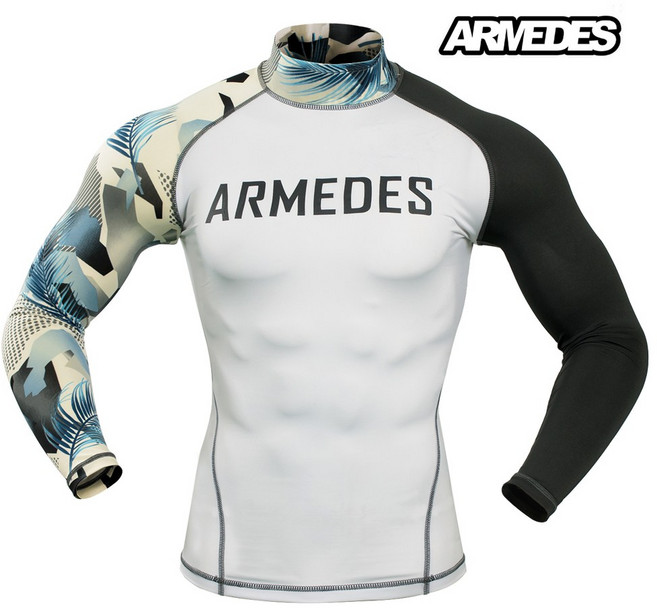 아르메데스 남성용 터틀 래쉬가드 상의 MALIBU AR-281