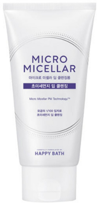 해피바스 마이크로 미셀라 피지 여드름케어 탄력과윤기있는피부 클렌징폼, 1개