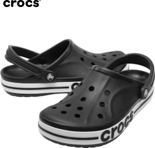 크록스 바야밴드 클로그 블랙 남녀공용 샌들 남자 여자 남녀공용 스포츠 학생 학교 직장인 사무실 슬리퍼