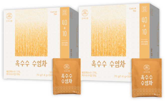 오색다원 옥수수수염차, 2개, 50개입, 1.4g