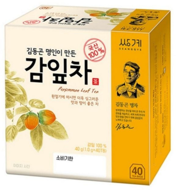 쌍계 김동곤명인차 감잎차 40T25769125, 40g, 1개입, 1개
