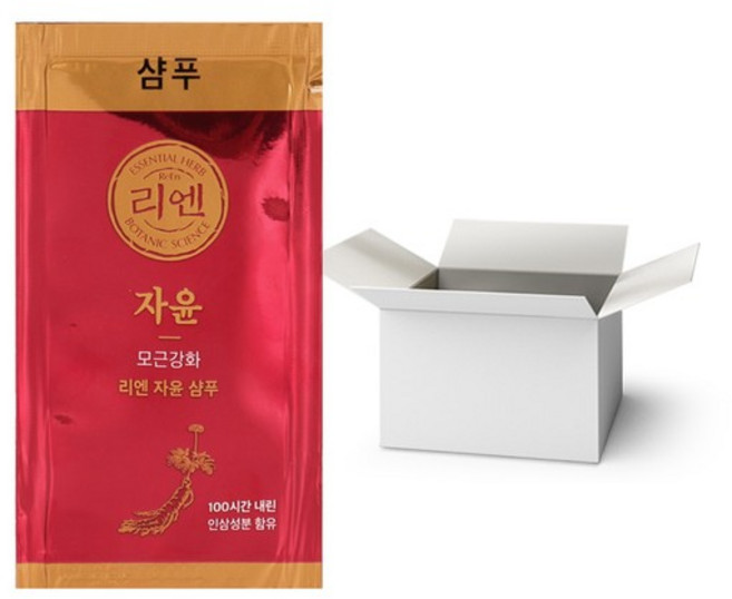 100개 엘지 리엔 자윤 샴푸 8ml 파우치