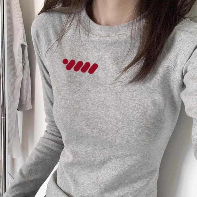 COSYEVNO 여성용 스웨터 가을 라운드 루즈핏 캐주얼 패션 프린트 긴팔 맨투맨 CXJnd-21