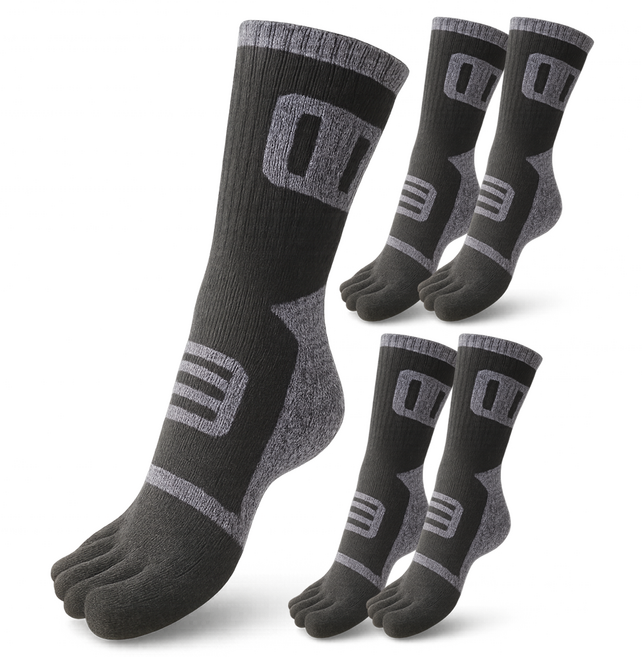 남성용 작업화 겨울 방한 전체 쿠션 이중 파일 발가락양말 장목 5켤레