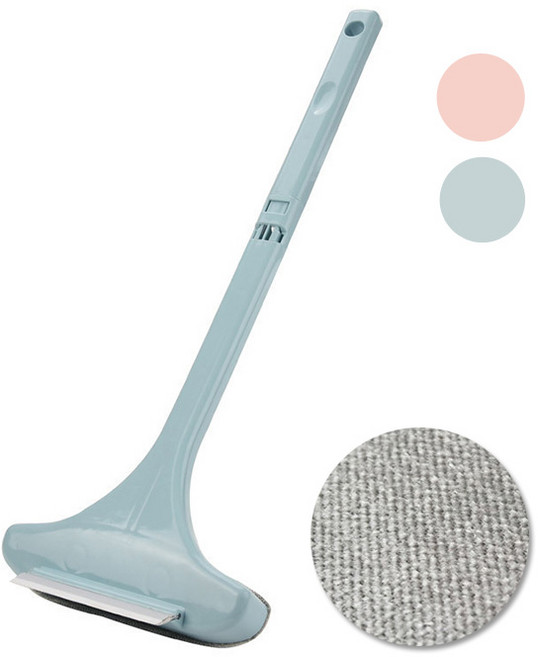 2in1 와이드 방충망 롱 청소솔 / 길이조절 모기장 먼지제거 밀대 브러쉬, No.02 클리너 핑크, 1개