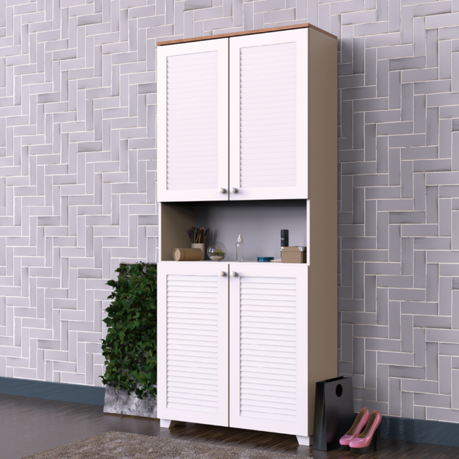 [더나무] 800 신발장 대형 모음, 06_에밀리 800 신발장(화이트)