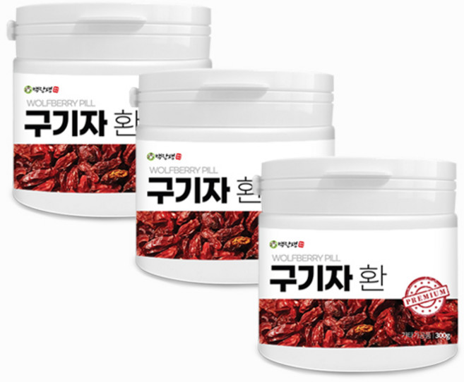 백장생 국내산 청양 구기자환 300g, 3개