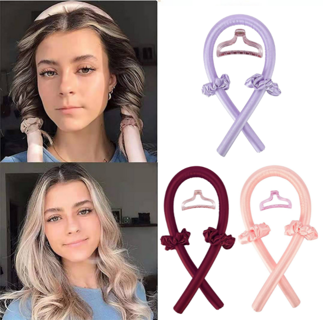 틱톡헤어롤 열손상없는 긴머리 구르프 헤어롤 고데롤 웨이브세팅롤, 1개, 색상랜덤