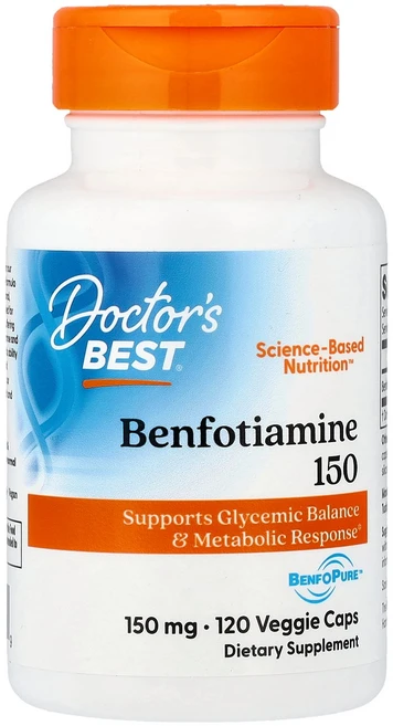 Doctor's Best Benfotiamine 150 150 mg 120 Veggie Caps, 120정, 1개 - 쿠팡