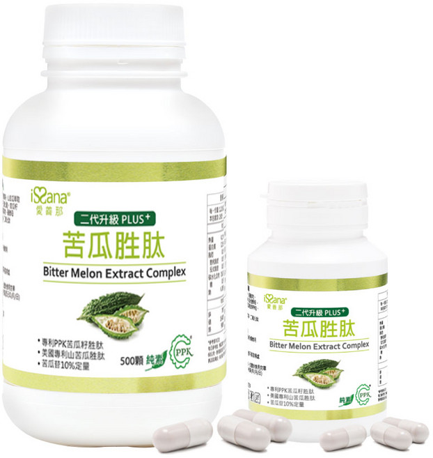 iSana 愛善那 專利苦瓜胜肽純素膠囊, 1個, 500顆