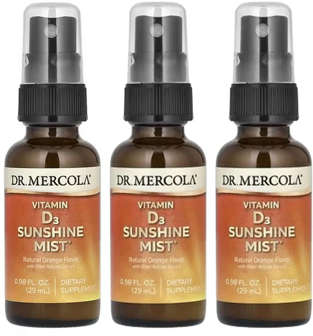 닥터머콜라 비타민 D3 선샤인 미스트 천연 오렌지 29ml(0.98fl oz), 29ml, 3팩 - 쿠팡